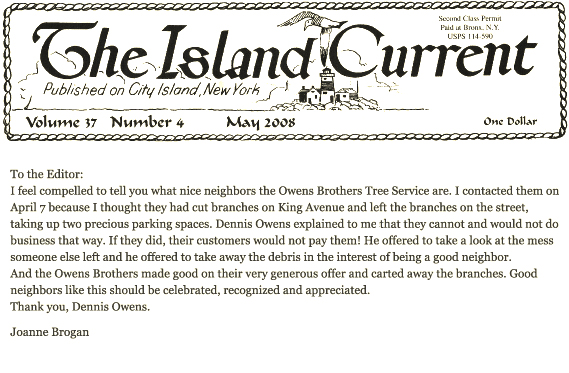 Island Current Owens Tree Services